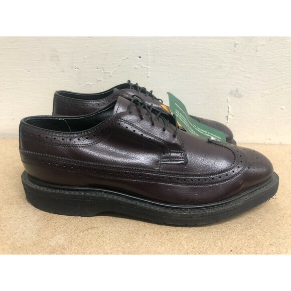 HH  Shoes Mens Steel Toe lace up dress  shoes -burgundy leather size US 7EE main image 10